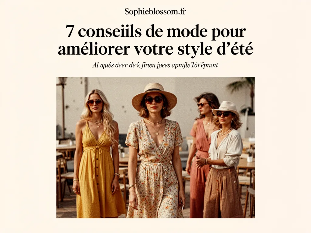 7 conseils de mode pour améliorer votre style d'été
