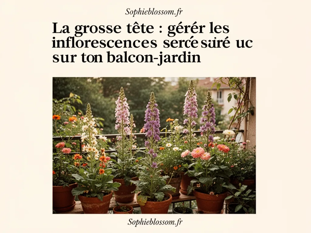 La grosse tête : gérer les inflorescences serrées sur ton balcon-jardin